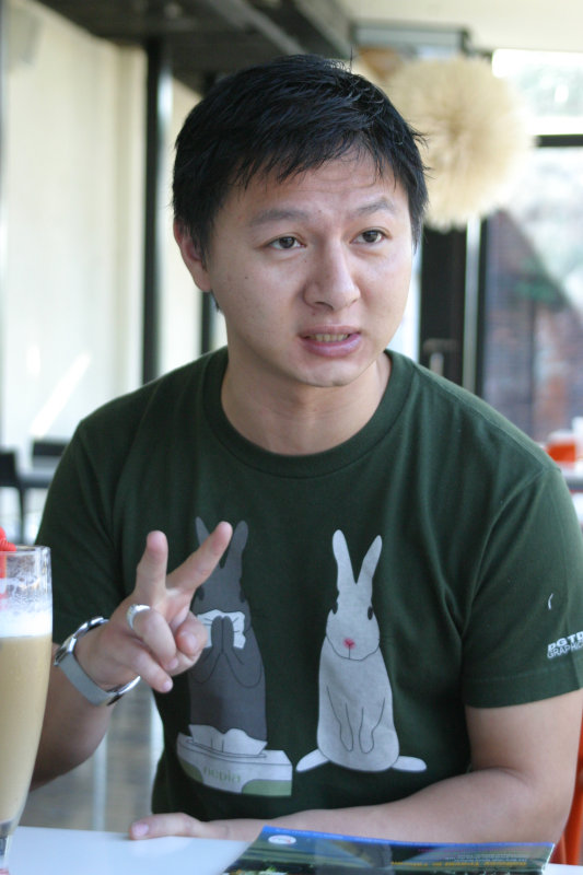 台中20號倉庫藝術特區藝術村2006-2009年橘園經營時期咖啡館藝廊聊天表情系列攝影邀請聊天表情20061209攝影照片143