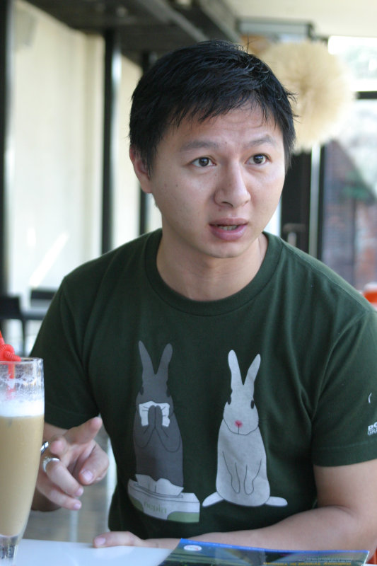 台中20號倉庫藝術特區藝術村2006-2009年橘園經營時期咖啡館藝廊聊天表情系列攝影邀請聊天表情20061209攝影照片144