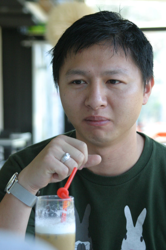 台中20號倉庫藝術特區藝術村2006-2009年橘園經營時期咖啡館藝廊聊天表情系列攝影邀請聊天表情20061209攝影照片147