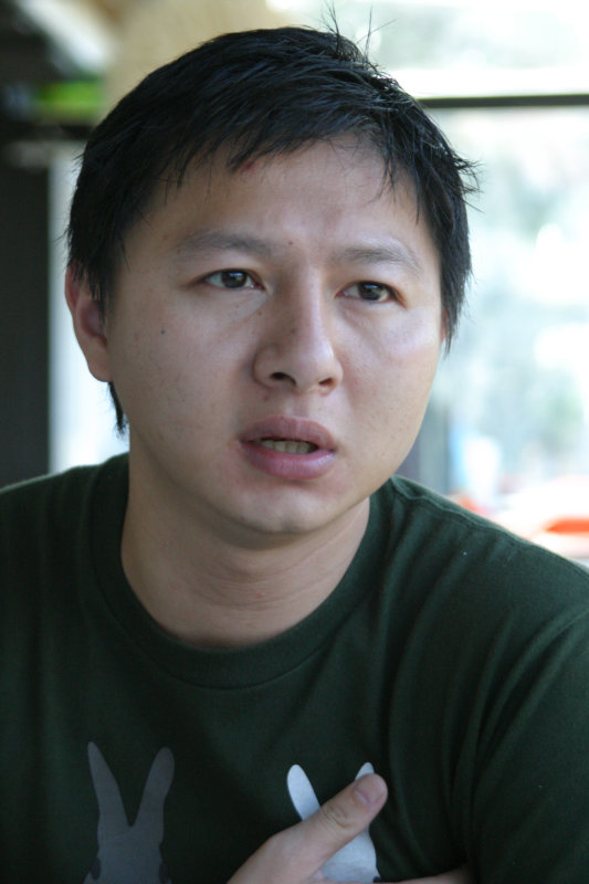 台中20號倉庫藝術特區藝術村2006-2009年橘園經營時期咖啡館藝廊聊天表情系列攝影邀請聊天表情20061209攝影照片149