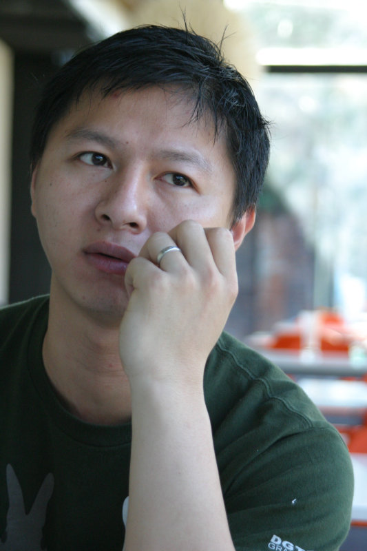 台中20號倉庫藝術特區藝術村2006-2009年橘園經營時期咖啡館藝廊聊天表情系列攝影邀請聊天表情20061209攝影照片150