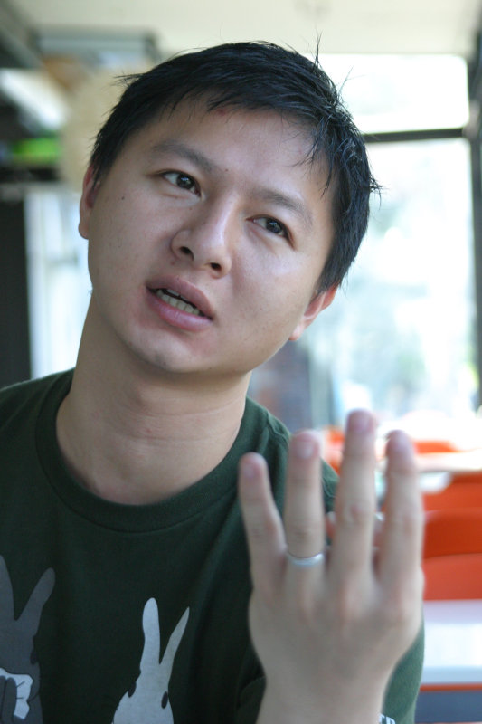 台中20號倉庫藝術特區藝術村2006-2009年橘園經營時期咖啡館藝廊聊天表情系列攝影邀請聊天表情20061209攝影照片151