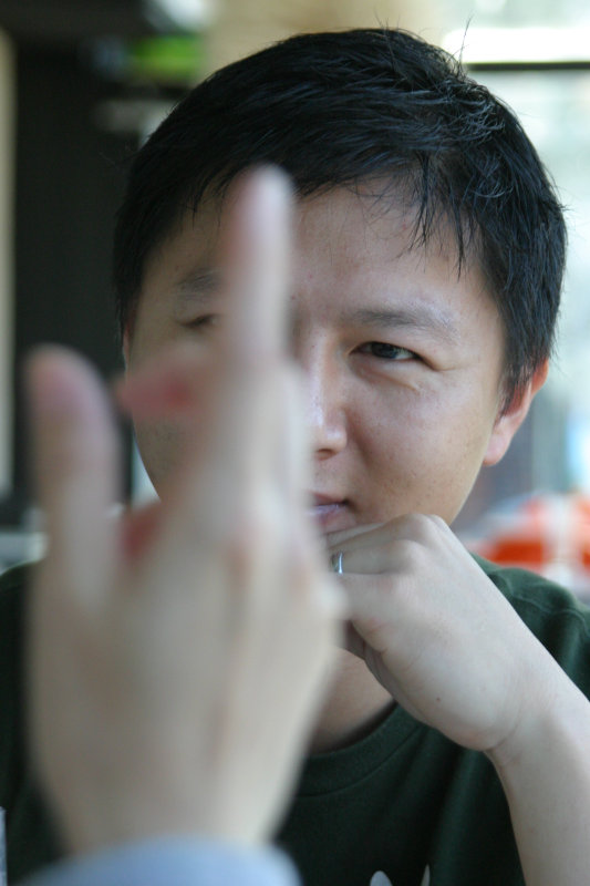 台中20號倉庫藝術特區藝術村2006-2009年橘園經營時期咖啡館藝廊聊天表情系列攝影邀請聊天表情20061209攝影照片161