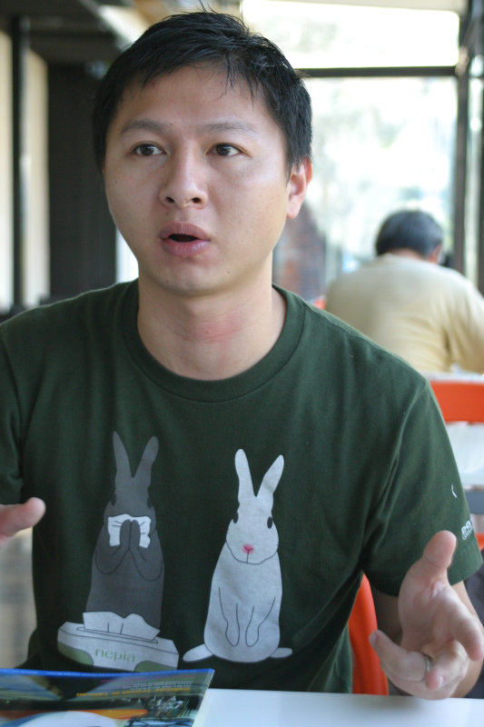 台中20號倉庫藝術特區藝術村2006-2009年橘園經營時期咖啡館藝廊聊天表情系列攝影邀請聊天表情20061209攝影照片191