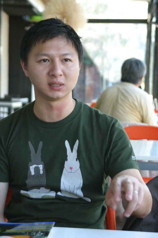 台中20號倉庫藝術特區藝術村2006-2009年橘園經營時期咖啡館藝廊聊天表情系列攝影邀請聊天表情20061209攝影照片197