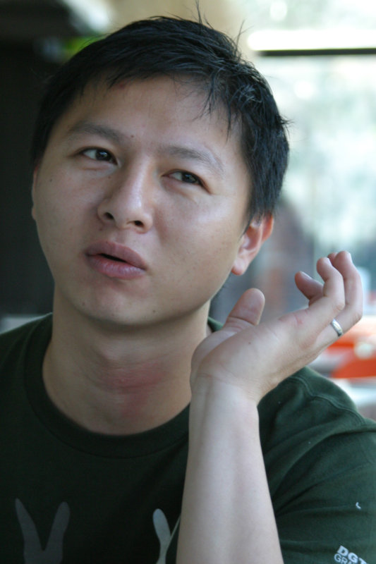 台中20號倉庫藝術特區藝術村2006-2009年橘園經營時期咖啡館藝廊聊天表情系列攝影邀請聊天表情20061209攝影照片204