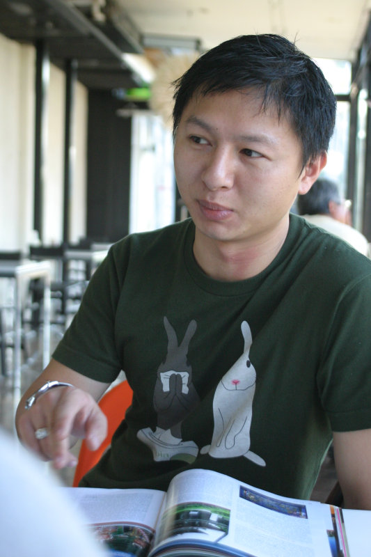 台中20號倉庫藝術特區藝術村2006-2009年橘園經營時期咖啡館藝廊聊天表情系列攝影邀請聊天表情20061209攝影照片208