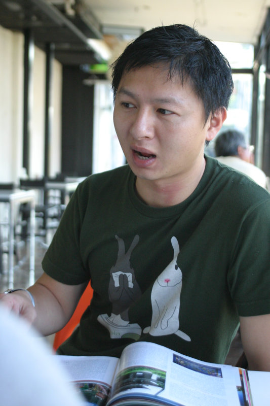 台中20號倉庫藝術特區藝術村2006-2009年橘園經營時期咖啡館藝廊聊天表情系列攝影邀請聊天表情20061209攝影照片209