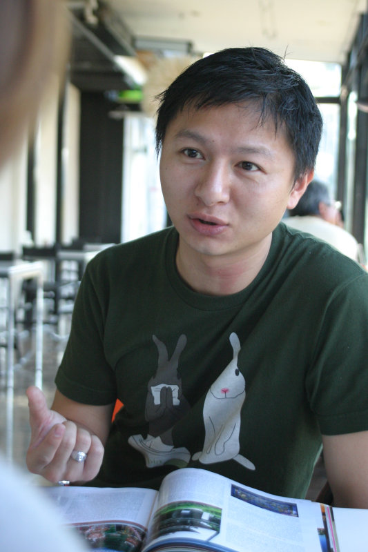 台中20號倉庫藝術特區藝術村2006-2009年橘園經營時期咖啡館藝廊聊天表情系列攝影邀請聊天表情20061209攝影照片211