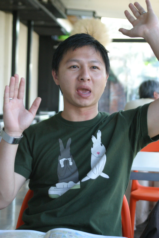 台中20號倉庫藝術特區藝術村2006-2009年橘園經營時期咖啡館藝廊聊天表情系列攝影邀請聊天表情20061209攝影照片213