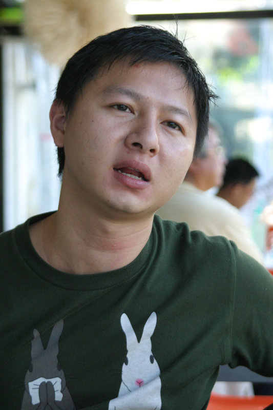 台中20號倉庫藝術特區藝術村2006-2009年橘園經營時期咖啡館藝廊聊天表情系列攝影邀請聊天表情20061209攝影照片217