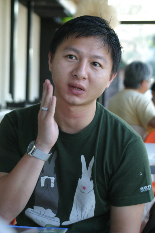 台中20號倉庫藝術特區藝術村2006-2009年橘園經營時期咖啡館藝廊聊天表情系列攝影邀請聊天表情20061209攝影照片222