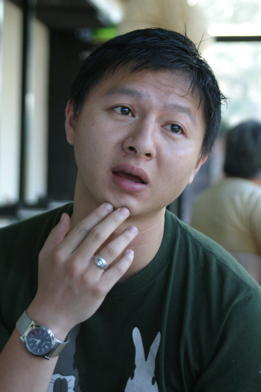 台中20號倉庫藝術特區藝術村2006-2009年橘園經營時期咖啡館藝廊聊天表情系列攝影邀請聊天表情20061209攝影照片225