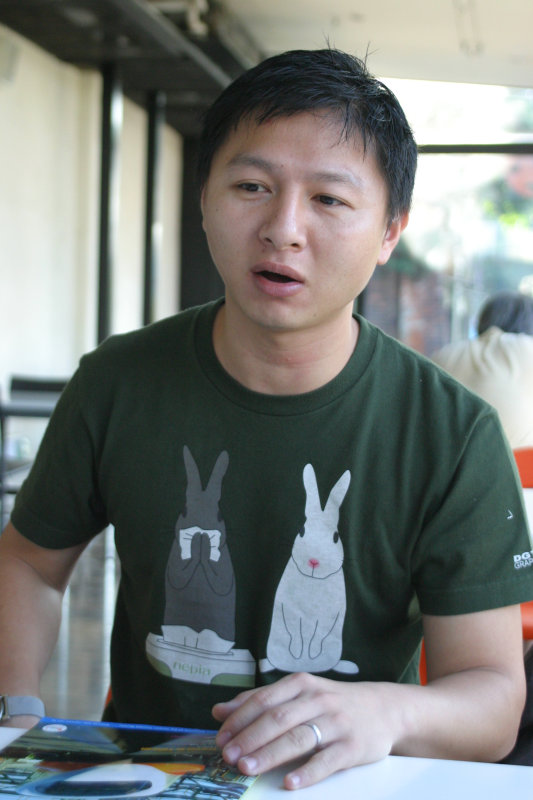 台中20號倉庫藝術特區藝術村2006-2009年橘園經營時期咖啡館藝廊聊天表情系列攝影邀請聊天表情20061209攝影照片229