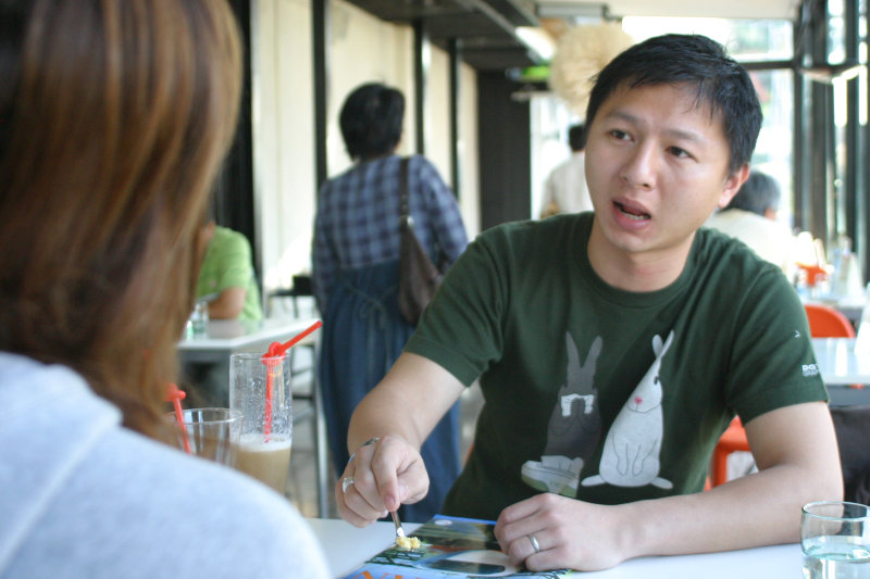 台中20號倉庫藝術特區藝術村2006-2009年橘園經營時期咖啡館藝廊聊天表情系列攝影邀請聊天表情20061209攝影照片230