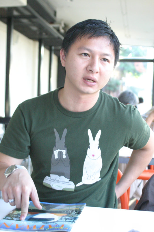 台中20號倉庫藝術特區藝術村2006-2009年橘園經營時期咖啡館藝廊聊天表情系列攝影邀請聊天表情20061209攝影照片267