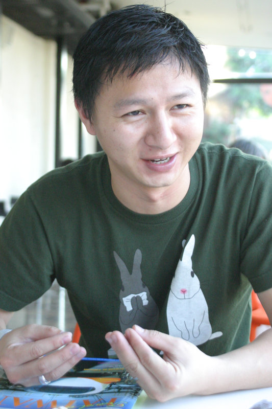 台中20號倉庫藝術特區藝術村2006-2009年橘園經營時期咖啡館藝廊聊天表情系列攝影邀請聊天表情20061209攝影照片271