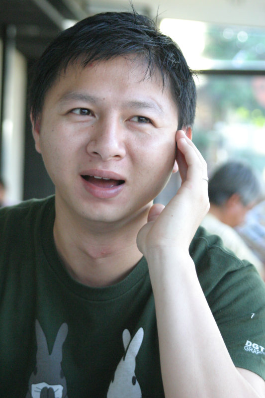 台中20號倉庫藝術特區藝術村2006-2009年橘園經營時期咖啡館藝廊聊天表情系列攝影邀請聊天表情20061209攝影照片273