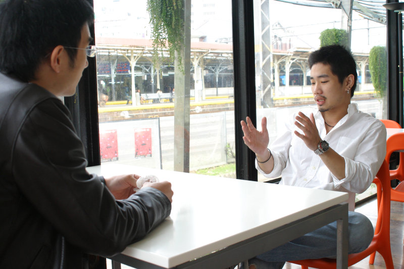 台中20號倉庫藝術特區藝術村2006-2009年橘園經營時期咖啡館藝廊聊天表情系列攝影邀請聊天表情20070311攝影照片4