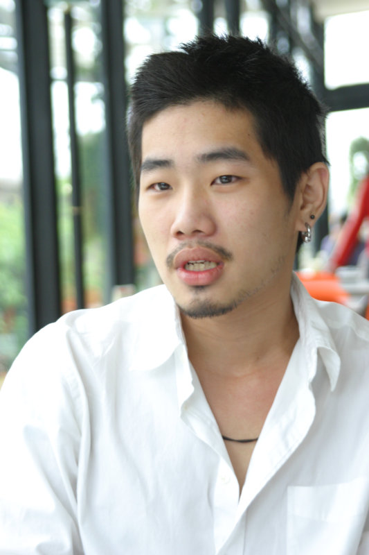 台中20號倉庫藝術特區藝術村2006-2009年橘園經營時期咖啡館藝廊聊天表情系列攝影邀請聊天表情20070311攝影照片8