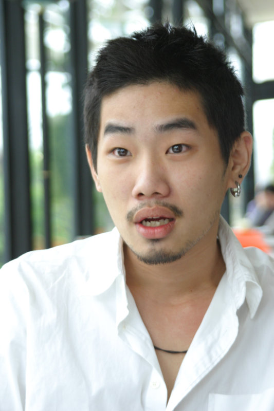 台中20號倉庫藝術特區藝術村2006-2009年橘園經營時期咖啡館藝廊聊天表情系列攝影邀請聊天表情20070311攝影照片9