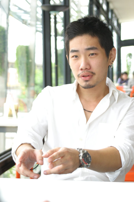 台中20號倉庫藝術特區藝術村2006-2009年橘園經營時期咖啡館藝廊聊天表情系列攝影邀請聊天表情20070311攝影照片15