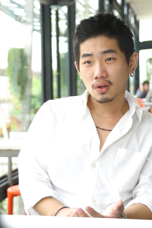 台中20號倉庫藝術特區藝術村2006-2009年橘園經營時期咖啡館藝廊聊天表情系列攝影邀請聊天表情20070311攝影照片16