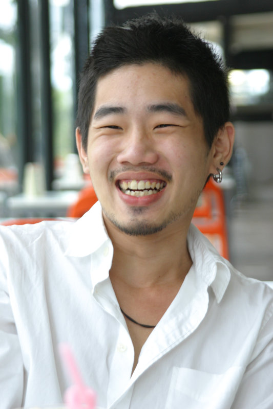 台中20號倉庫藝術特區藝術村2006-2009年橘園經營時期咖啡館藝廊聊天表情系列攝影邀請聊天表情20070311攝影照片17