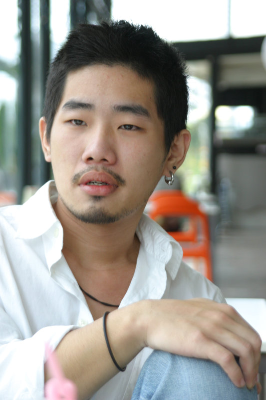 台中20號倉庫藝術特區藝術村2006-2009年橘園經營時期咖啡館藝廊聊天表情系列攝影邀請聊天表情20070311攝影照片19