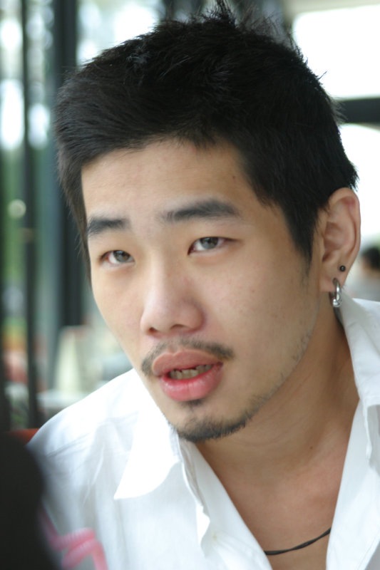 台中20號倉庫藝術特區藝術村2006-2009年橘園經營時期咖啡館藝廊聊天表情系列攝影邀請聊天表情20070311攝影照片22