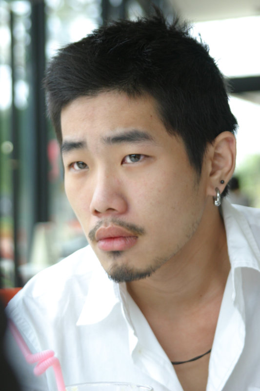 台中20號倉庫藝術特區藝術村2006-2009年橘園經營時期咖啡館藝廊聊天表情系列攝影邀請聊天表情20070311攝影照片23