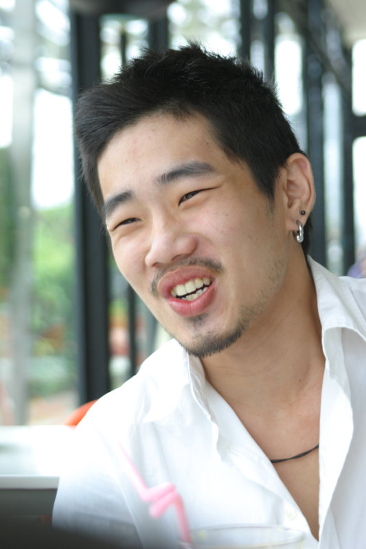 台中20號倉庫藝術特區藝術村2006-2009年橘園經營時期咖啡館藝廊聊天表情系列攝影邀請聊天表情20070311攝影照片24