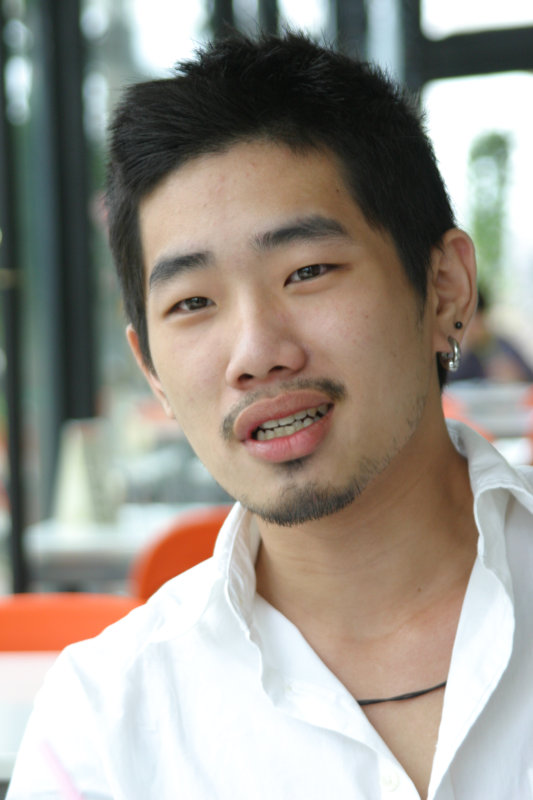 台中20號倉庫藝術特區藝術村2006-2009年橘園經營時期咖啡館藝廊聊天表情系列攝影邀請聊天表情20070311攝影照片25