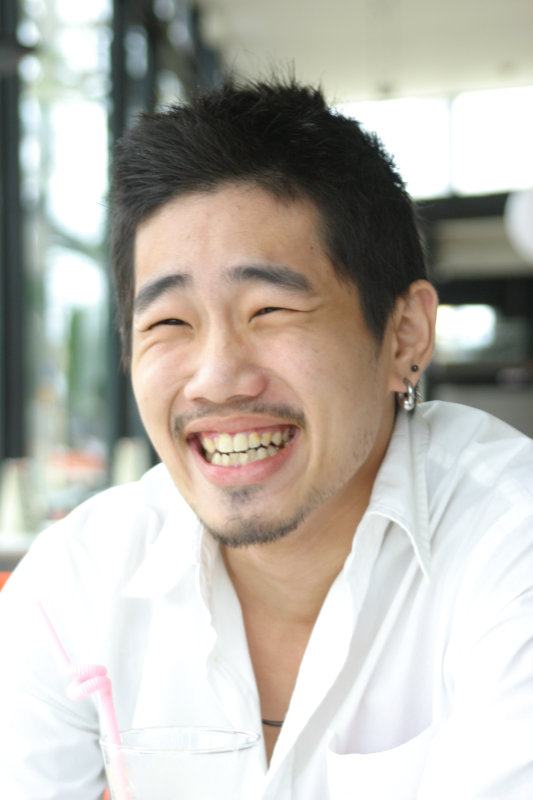 台中20號倉庫藝術特區藝術村2006-2009年橘園經營時期咖啡館藝廊聊天表情系列攝影邀請聊天表情20070311攝影照片30