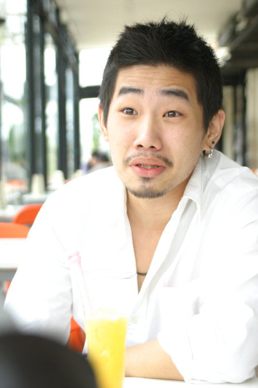 台中20號倉庫藝術特區藝術村2006-2009年橘園經營時期咖啡館藝廊聊天表情系列攝影邀請聊天表情20070311攝影照片32