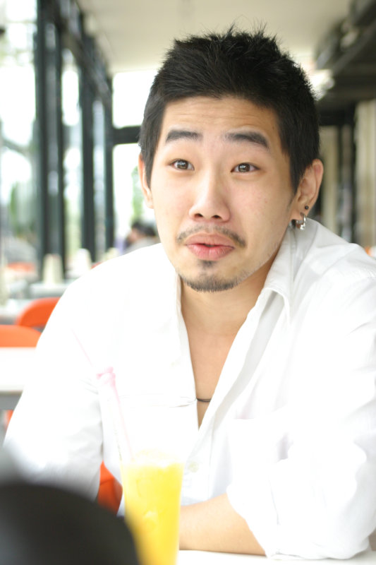 台中20號倉庫藝術特區藝術村2006-2009年橘園經營時期咖啡館藝廊聊天表情系列攝影邀請聊天表情20070311攝影照片33