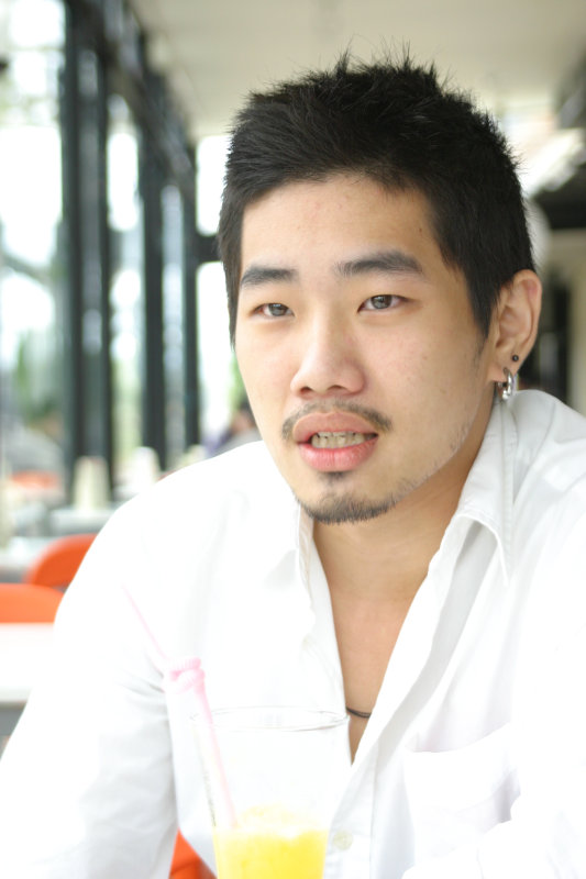 台中20號倉庫藝術特區藝術村2006-2009年橘園經營時期咖啡館藝廊聊天表情系列攝影邀請聊天表情20070311攝影照片34