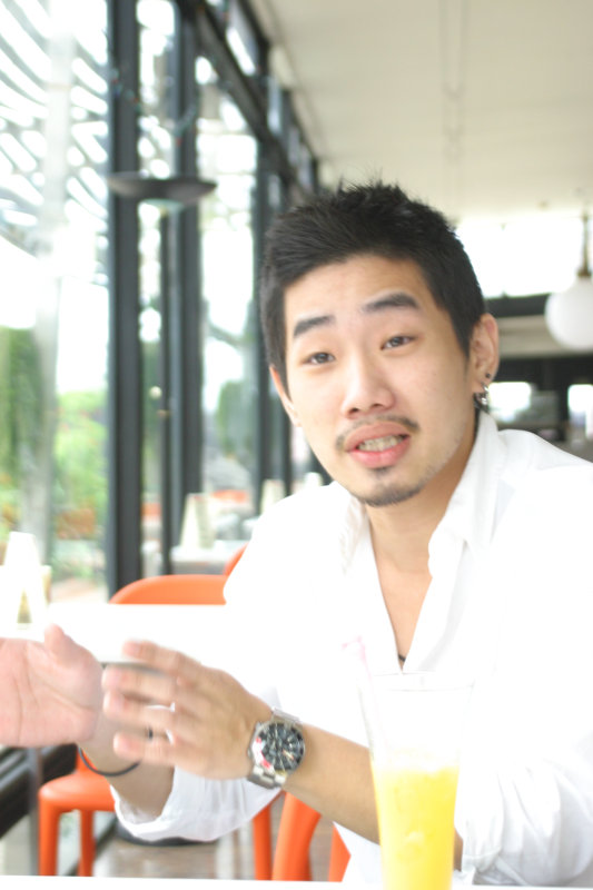 台中20號倉庫藝術特區藝術村2006-2009年橘園經營時期咖啡館藝廊聊天表情系列攝影邀請聊天表情20070311攝影照片35