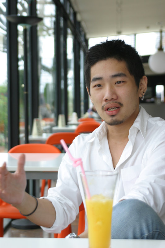 台中20號倉庫藝術特區藝術村2006-2009年橘園經營時期咖啡館藝廊聊天表情系列攝影邀請聊天表情20070311攝影照片43