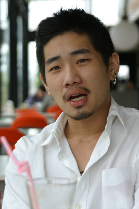 台中20號倉庫藝術特區藝術村2006-2009年橘園經營時期咖啡館藝廊聊天表情系列攝影邀請聊天表情20070311攝影照片57