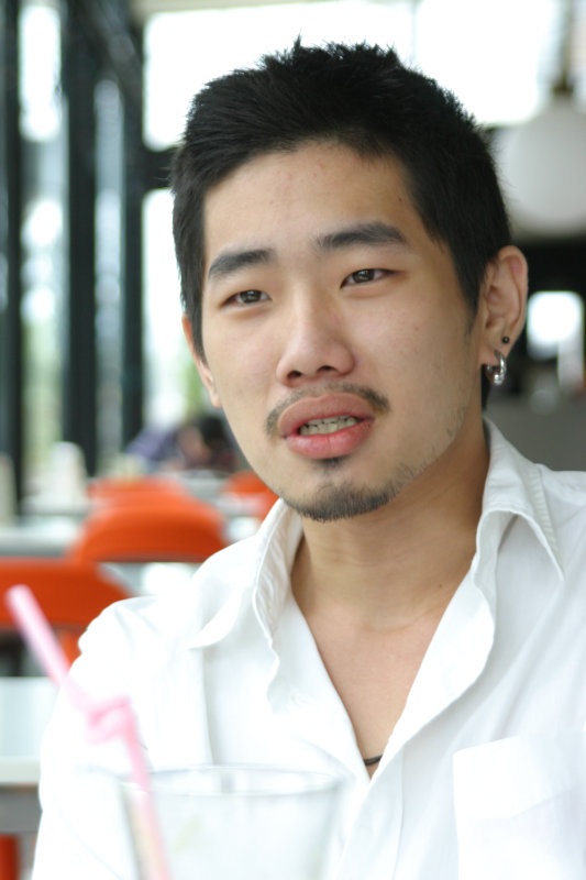 台中20號倉庫藝術特區藝術村2006-2009年橘園經營時期咖啡館藝廊聊天表情系列攝影邀請聊天表情20070311攝影照片60