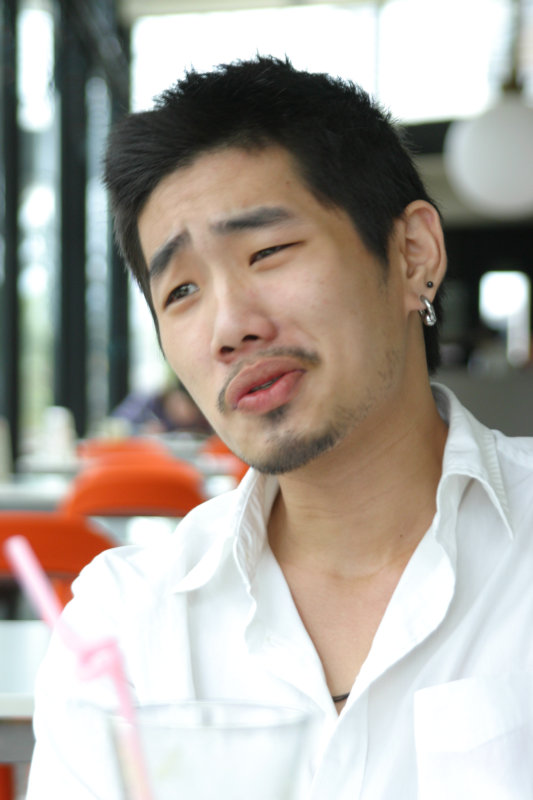 台中20號倉庫藝術特區藝術村2006-2009年橘園經營時期咖啡館藝廊聊天表情系列攝影邀請聊天表情20070311攝影照片61