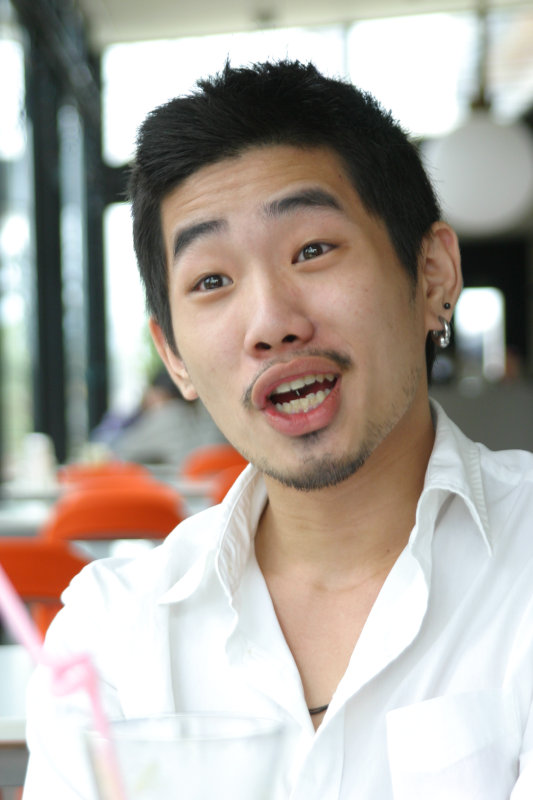 台中20號倉庫藝術特區藝術村2006-2009年橘園經營時期咖啡館藝廊聊天表情系列攝影邀請聊天表情20070311攝影照片66