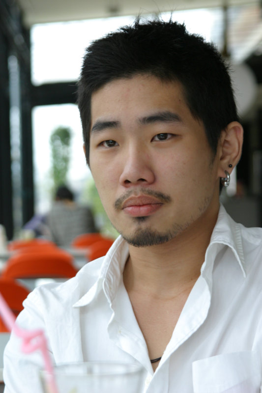 台中20號倉庫藝術特區藝術村2006-2009年橘園經營時期咖啡館藝廊聊天表情系列攝影邀請聊天表情20070311攝影照片69