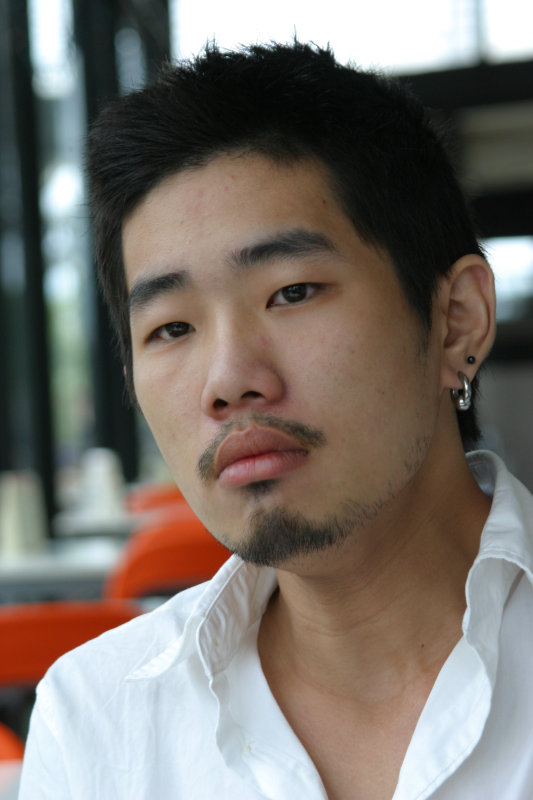 台中20號倉庫藝術特區藝術村2006-2009年橘園經營時期咖啡館藝廊聊天表情系列攝影邀請聊天表情20070311攝影照片71