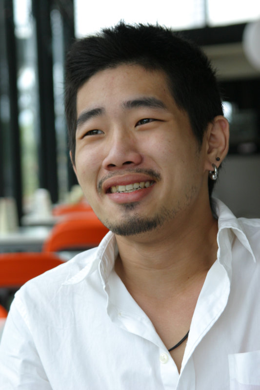 台中20號倉庫藝術特區藝術村2006-2009年橘園經營時期咖啡館藝廊聊天表情系列攝影邀請聊天表情20070311攝影照片74