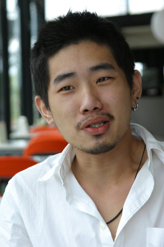 台中20號倉庫藝術特區藝術村2006-2009年橘園經營時期咖啡館藝廊聊天表情系列攝影邀請聊天表情20070311攝影照片78