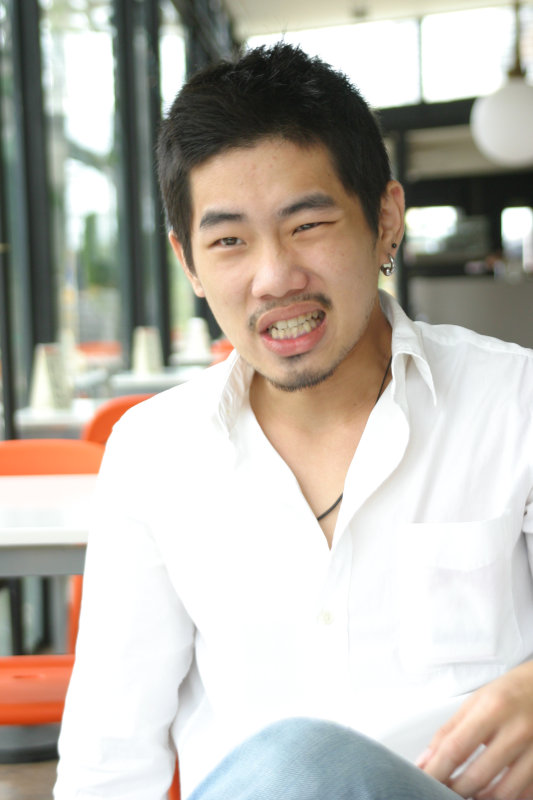 台中20號倉庫藝術特區藝術村2006-2009年橘園經營時期咖啡館藝廊聊天表情系列攝影邀請聊天表情20070311攝影照片81