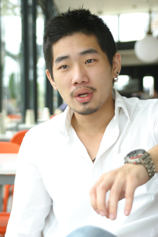 台中20號倉庫藝術特區藝術村2006-2009年橘園經營時期咖啡館藝廊聊天表情系列攝影邀請聊天表情20070311攝影照片83