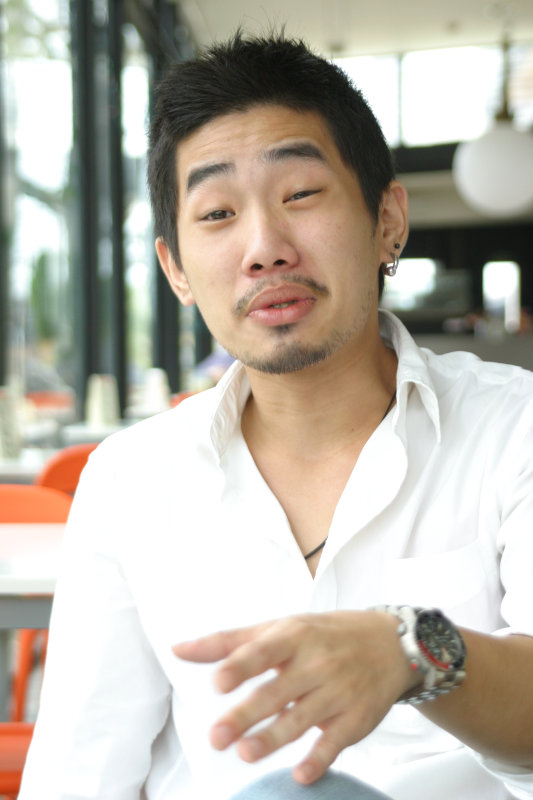 台中20號倉庫藝術特區藝術村2006-2009年橘園經營時期咖啡館藝廊聊天表情系列攝影邀請聊天表情20070311攝影照片85